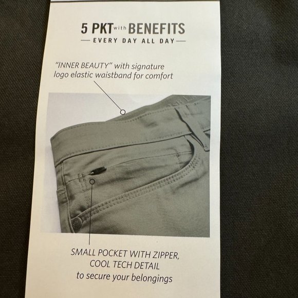 English Laundry NWT Sz 40X29 Olive Green The Oaklum 5 Pocket Slim Straight Pants - Picture 5 of 12